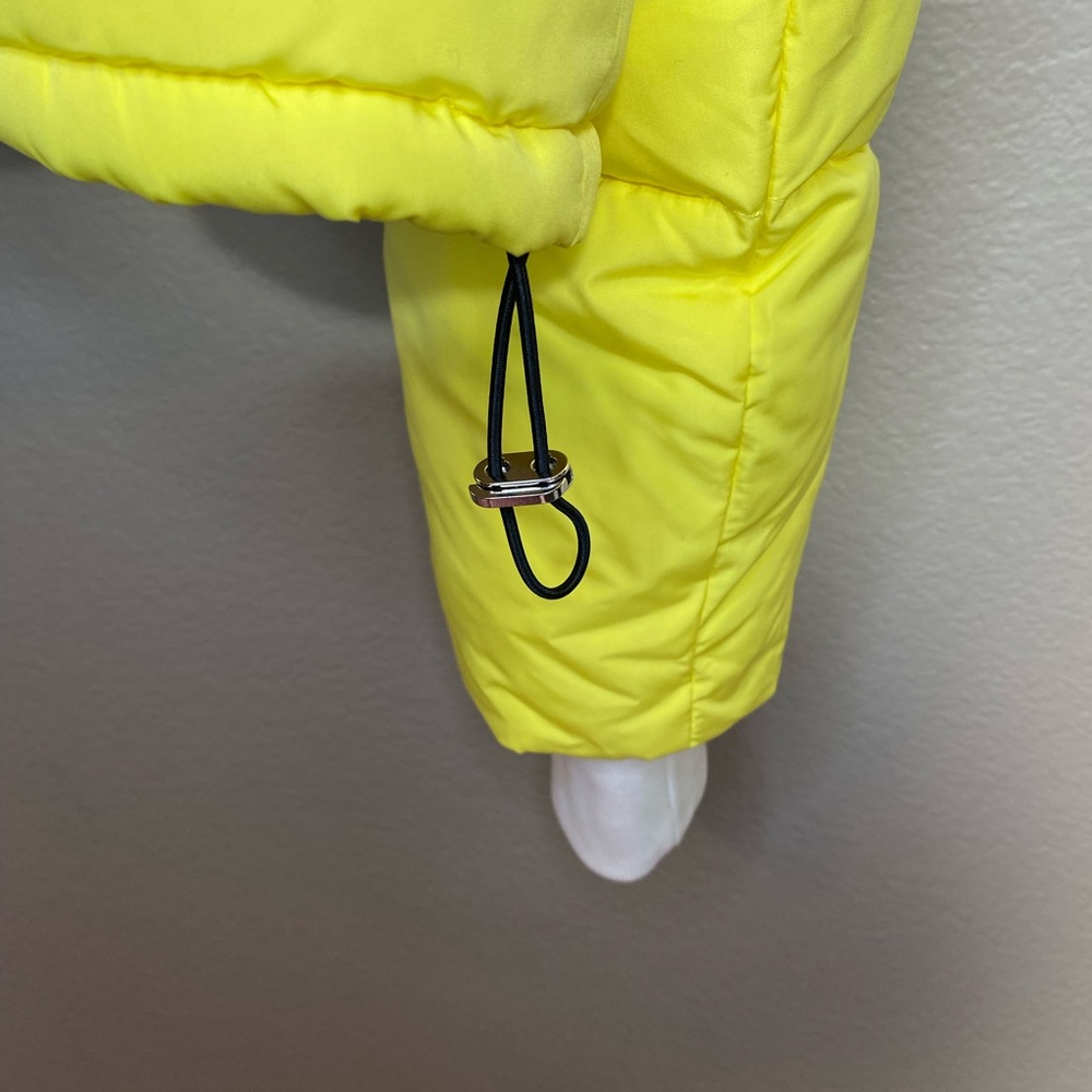 NWT Urban Outfitters Fleece Lined Yellow Puffer Jacket $119 - Picture 9 of 15